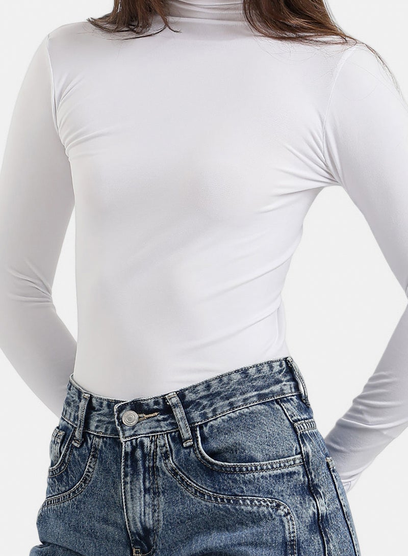 Carina Slim Fit High-Neck Top - Image 4